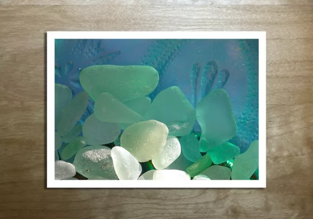 Greeting Card & envelope - Original Photography, Sea glass (blank)