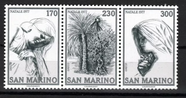 Republik San Marino 1977 Postfrisch. Nr. 1159-1161 Christmas.