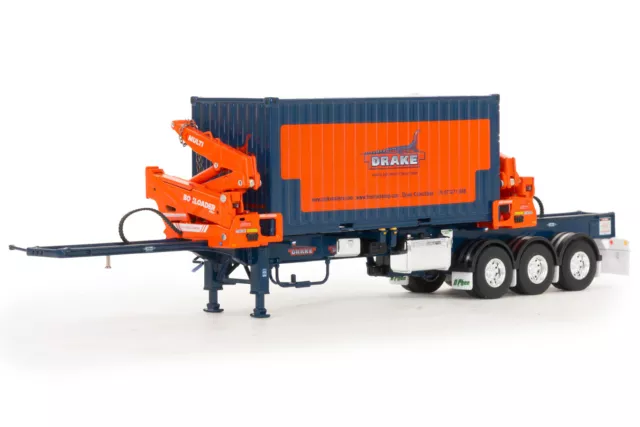 Drake ZT09262 O’Phee BoxLoader Side Loading Trailer with Container - Drake 1:50