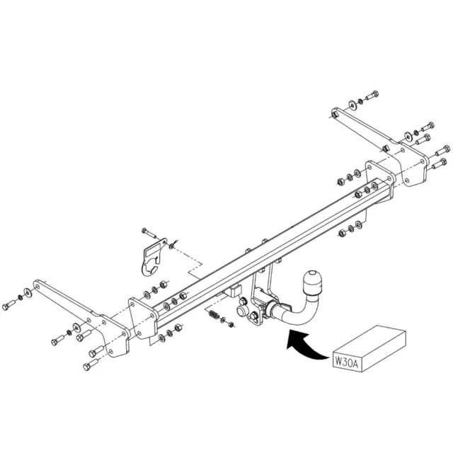 Attelage de remorque AutoHak amovible pour Suzuki SX4 S-Cross à partir de 13 13 pôles spécifique 3