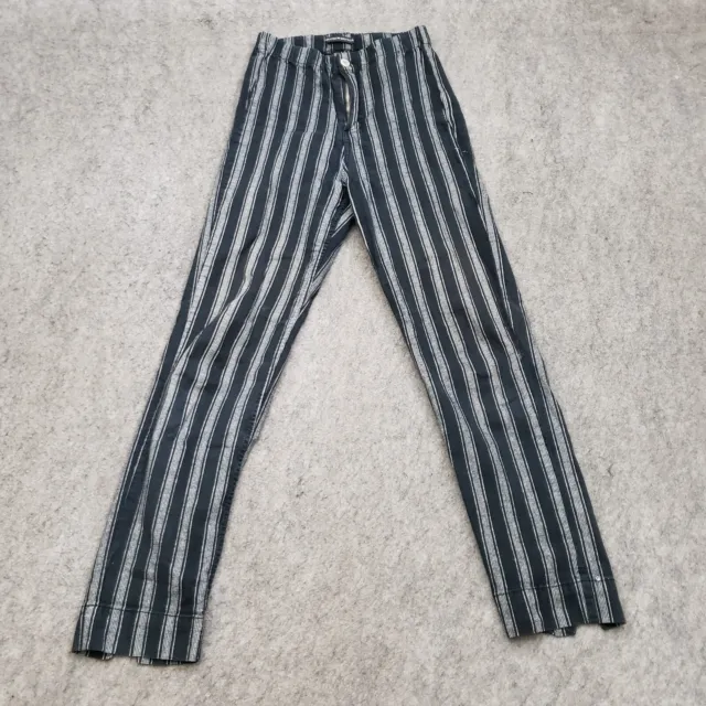 brandy melville black and white striped pants