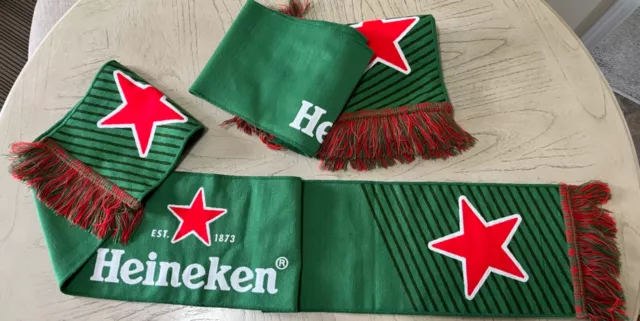 Lot of 3 Heineken Scarves