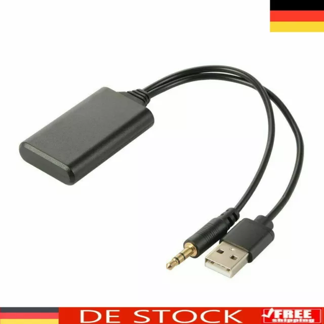 Bluetooth Audio Adapter Auto Aux 3.5mm KFZ USB Empfänger Kabel für Speaker Musik