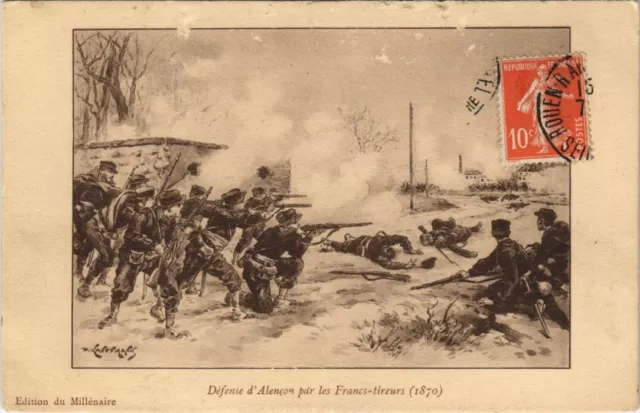 CPA Defense of ALENCON by the Francs shooters (29932)