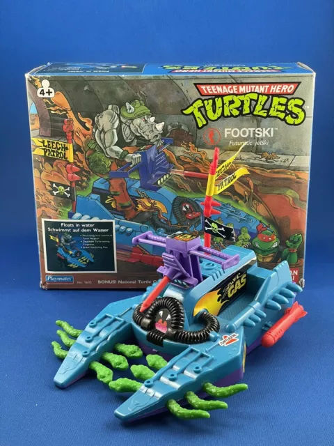 TMNT Footski (vollständig) + OVP (unvollständig) Playmates Toys 1989