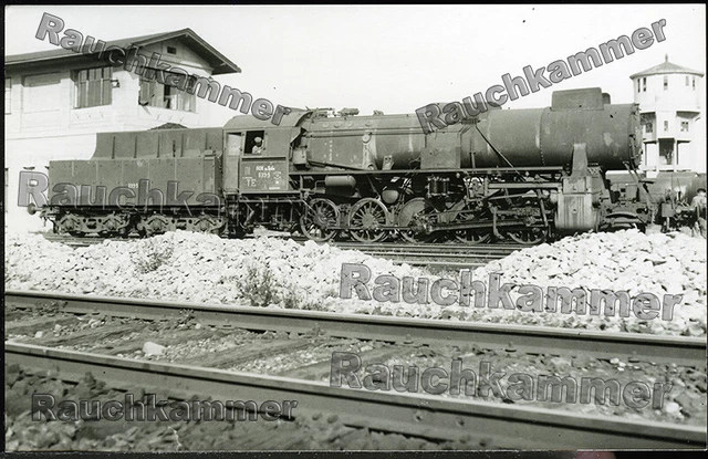 altes Baryt-Foto ÖBB 52 2094 Straßhof 1946 - ca 9x14