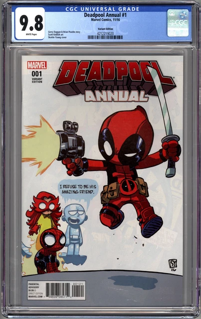 DEADPOOL ANNUAL #1 (2016 Marvel) CGC 9.8 NM/M SKOTTIE YOUNG VARIANT