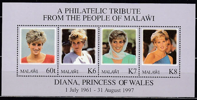 Malawi - Blätter Yvert 78 MNH Prinzessin Diana