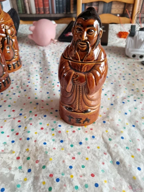 Vintage Pek (P&K) Glasierte Keramik Keramik Teedose, Hergestellt In England