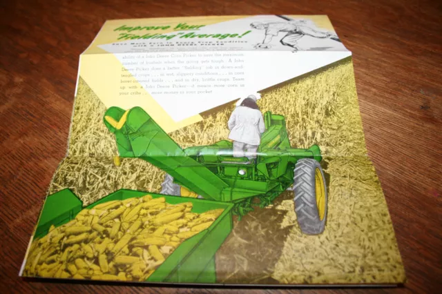 John Deere No. 226, No. 101, No. 200 Corn Pickers Mailer Brochure 1952