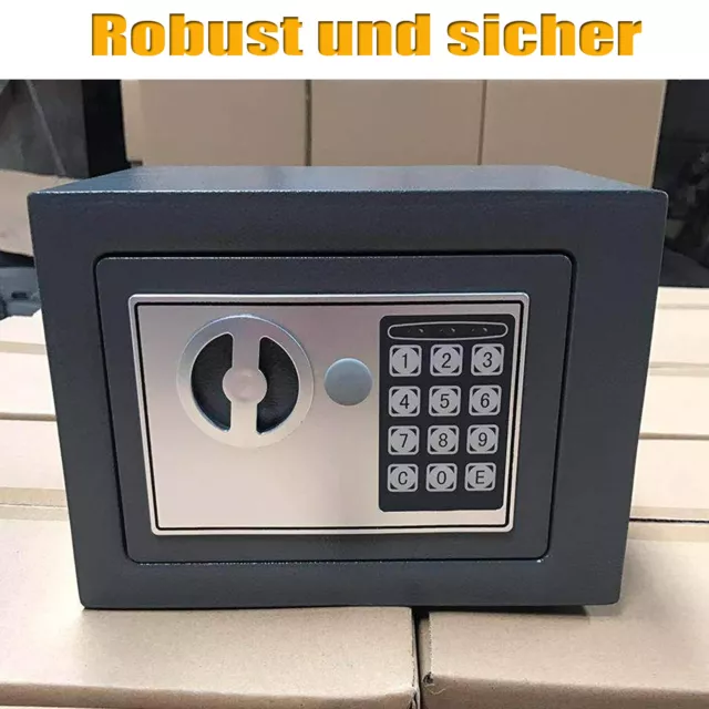 Tresor Klein Elektronischer Safe Minisafe Wandtresor Mini Tresor Stahlsafe 8.5L