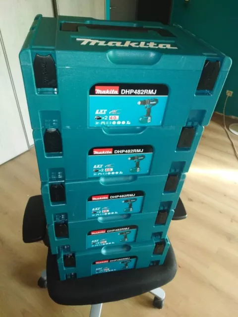 Perceuse MAKITA visseuse à percussion sans fil 18 V 4 Ah, 2 batteries DHP482RMJ