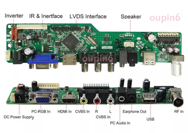 TV HDMI LCD USB AV VGA controller board kit diy for SAMSUNG LTN154AT07 1280X800 2