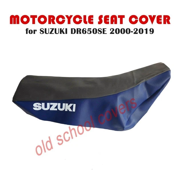 Suzuki DR650 DR 650 BLUE synthetic leather seat cover, fast ship