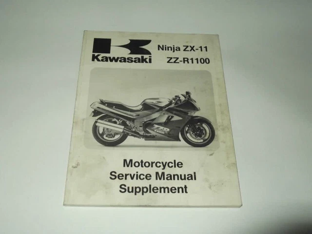 Service Manual Supplement Kawasaki Ninja Zx-11/Zz-R 1100 1990-1991