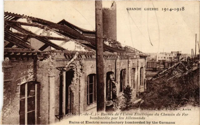 CPA AK Militaire Arras Ruines de l'Usine Electrique du Chemin de Fer (696410)