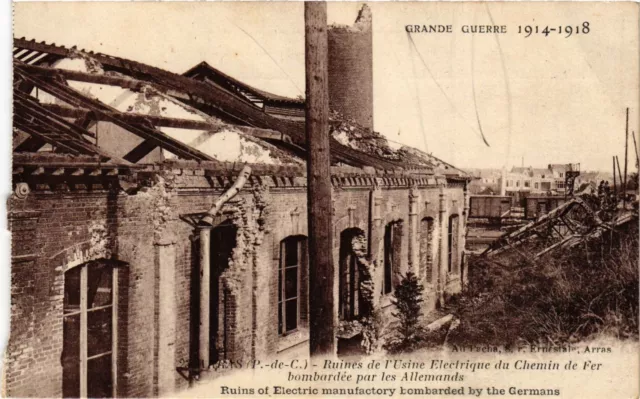 CPA AK Military Arras Railway Electric Factory Ruins (696410)
