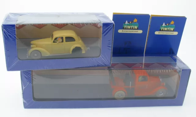 Tim und Struppi - Abschleppwagen + Amilcar - 1:43 Herge Atlas TinTin Depanneuse