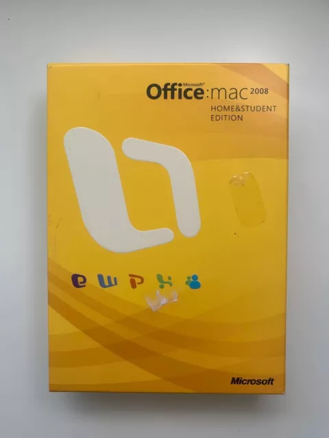 Microsoft Office Mac 2008 CD Product Home & Student Use Software