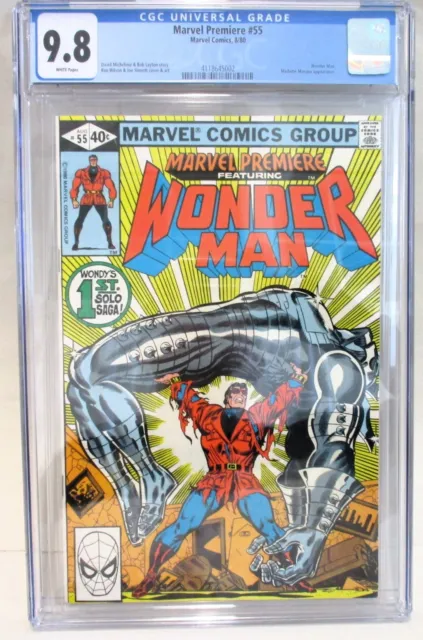 Marvel Comics 8/80 Marvel Premier Wonder Man Cgc Graded 9.8 White Pages
