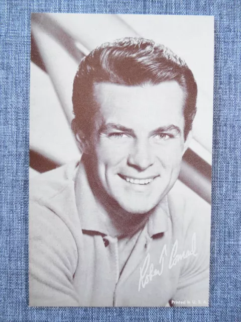 ROBERT CONRAD Black and White Vintage Celebrity Photo Arcade Card 1960s