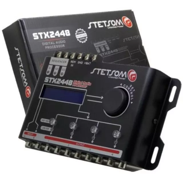 1 STETSOM STX2448 Processor Audio A 4 Kanäle 2 Audio- Ausgleicher