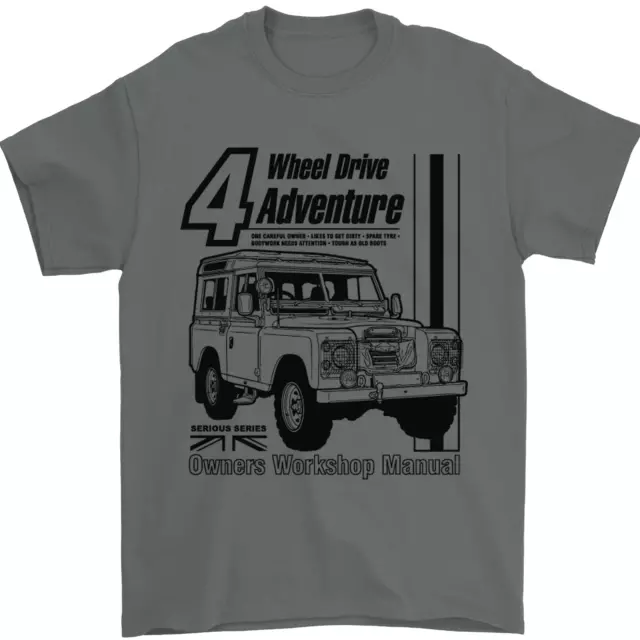 T-shirt da uomo 4 ruote motrici Adventure 4X4 Off Road 100% cotone 5