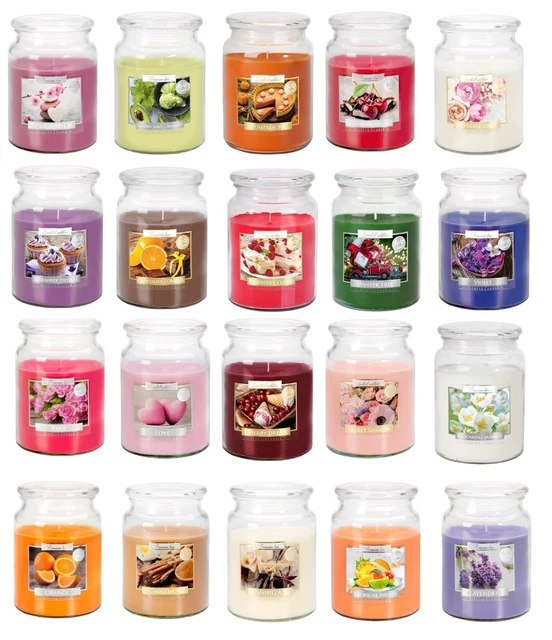 18OZ LARGE SCENTED Candles In Glass Jar Fragrance Aromatic 100 Hr Burn