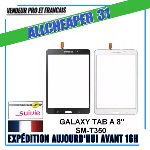 Vitre Tactile Samsung Galaxy Tab A 8 " Sm-T350 Noir Blanc 8 Pouces