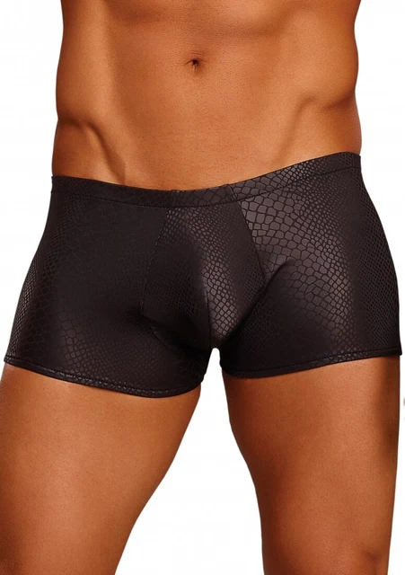 Pantaloncini boxer con motivo serpente neri S - XL designer pantaloni sexy eleganti fantastici