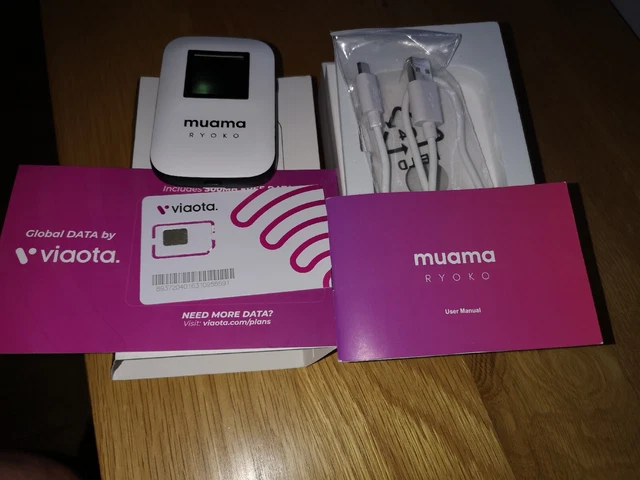 MUAMA RYOKO 4G anywhere portable wireless router wifi Hotspot Travel ...