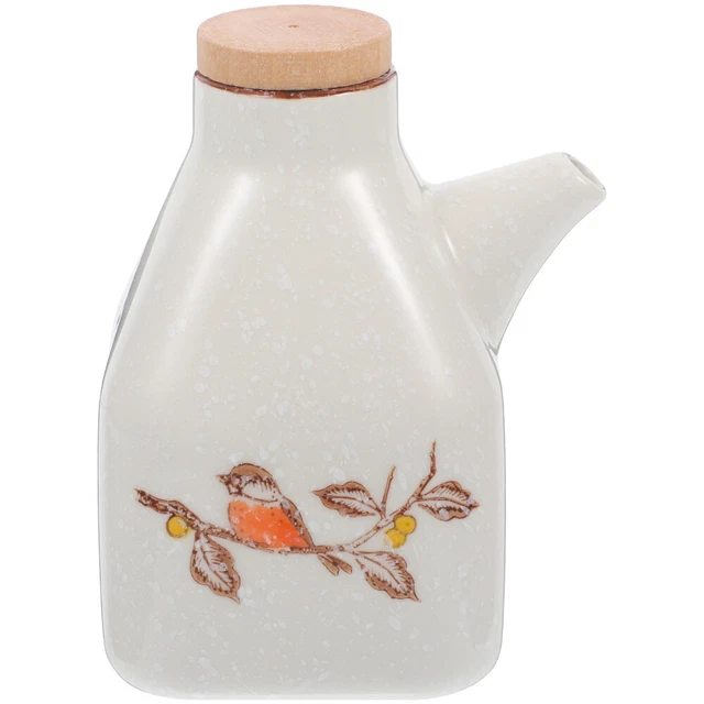 Oil Bottles Kitchen Ceramic Oil Pot Oil Bottle Dispenser New Chinese Style
