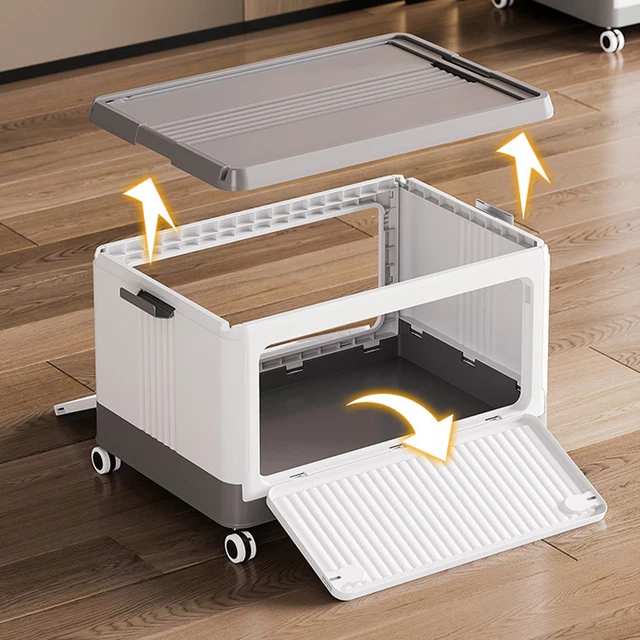 Boîte De Rangement Avec Couvercle, Verrouillable, En Plastique, 7000 Ml