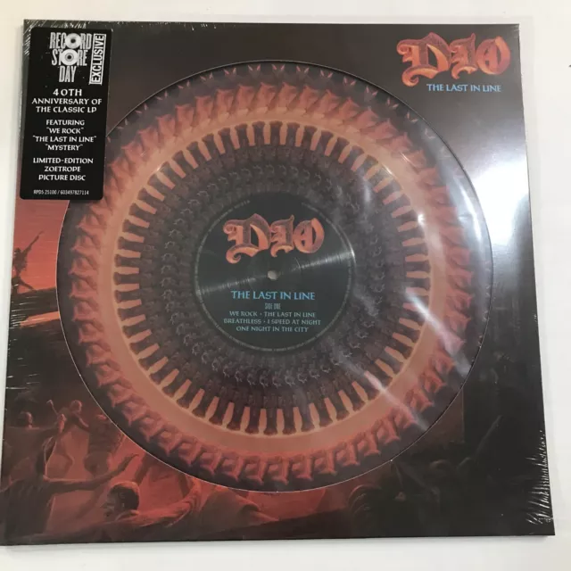 DIO Last In Line 40th Anniversary RSD 2024 Limited Zoetrope Picture Disc LP NEW