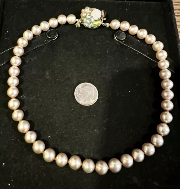 VINTAGE🔑 MIRIAM HASKELL Baroque Pearl CHOKER NECKLACE $49.99 - PicClick