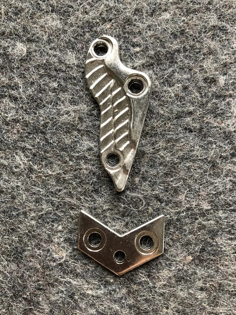 Concho Silber  Engelsflügel 5,5 cm lang x 2,0 cm breit, Spitze 2,8 cm breit