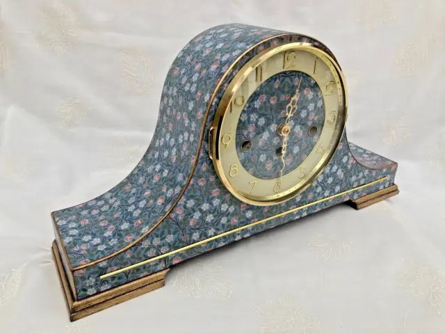 Clock Mantle Art Nouveau William Morris Upcycled Vintage Bespoke