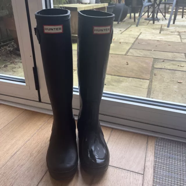 Ladies hunter wellies size 4 hotsell