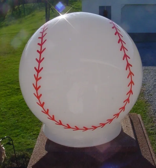 6” Glass Baseball Globe Light Shade Lamp Fixture