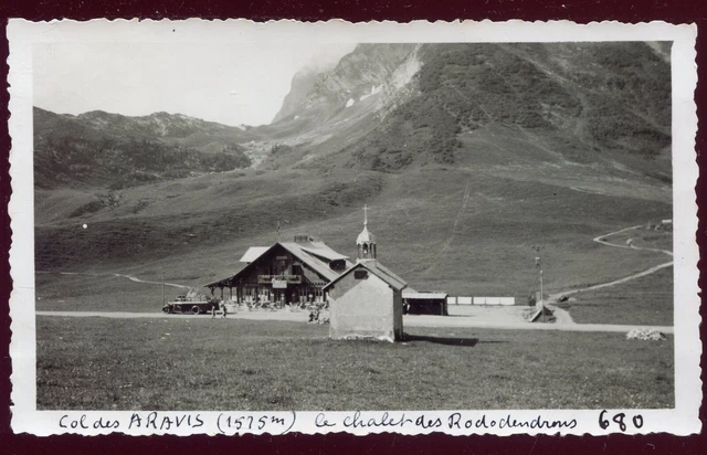Photo Ancienne Courchevel 1850 – Ski Chalet Loze Jean Blanc – Savoie 1955 – Tirage Original