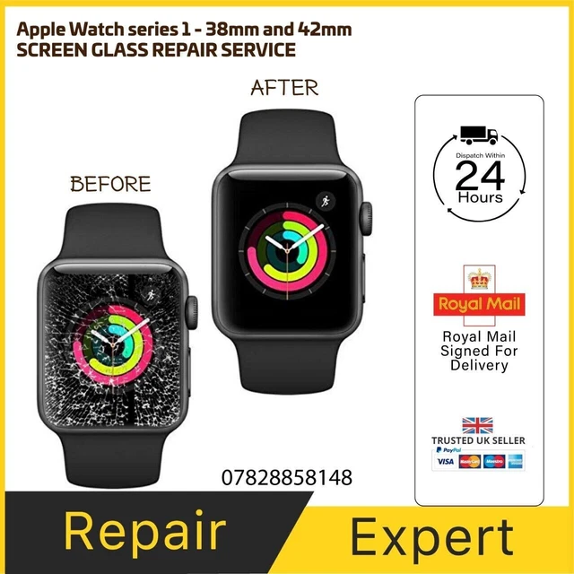 Apple Watch Series 1 - 38mm 42mm Cracked Screen LCD Glass Repair Service
