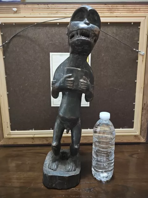 20 Inch Hand Carved Vintage Wooden Tribal Art African Statue