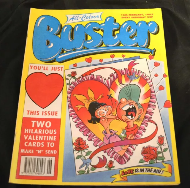 UK Comic Buster 13/02/93 13th February 1993 Valentine's Day