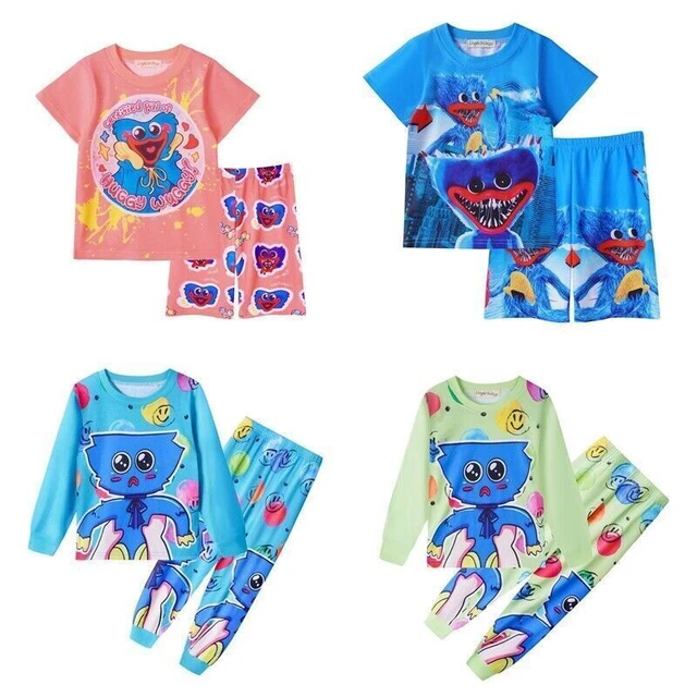 Boys Girls Poppy Playtime T-shirt Tops Pants Pyjamas Pjs Set Nightwear Kids Gift 2