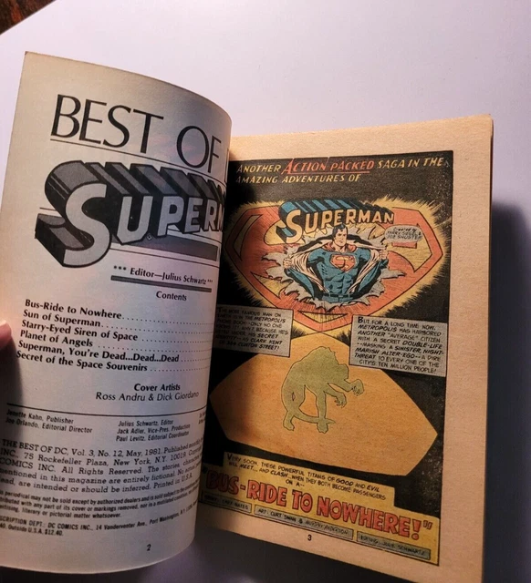 BEST OF DC - Blue Ribbon Digest Issues 7 to 12  [DC  1980 + 1981]   Nice Books 19