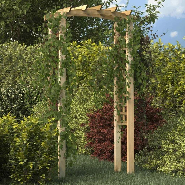 Rosenbogen 110x60x210cm Massivholz Kiefer Imprägniert Rankhilfe Spalier vidaXL