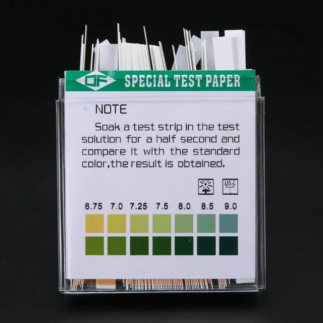 100 Stück Indikatorpapier Teststreifen Säure Base Streifen Testpapier PH 4.5-9.0