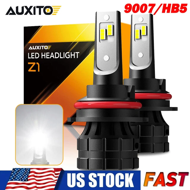 AUXITO 9007 LED Headlight Conversion Kit High Low Beam Bulb Bright 20000LM White