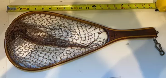ORVIS BATTENKILL 20 fly fishing Trout Wooden net - Great condition