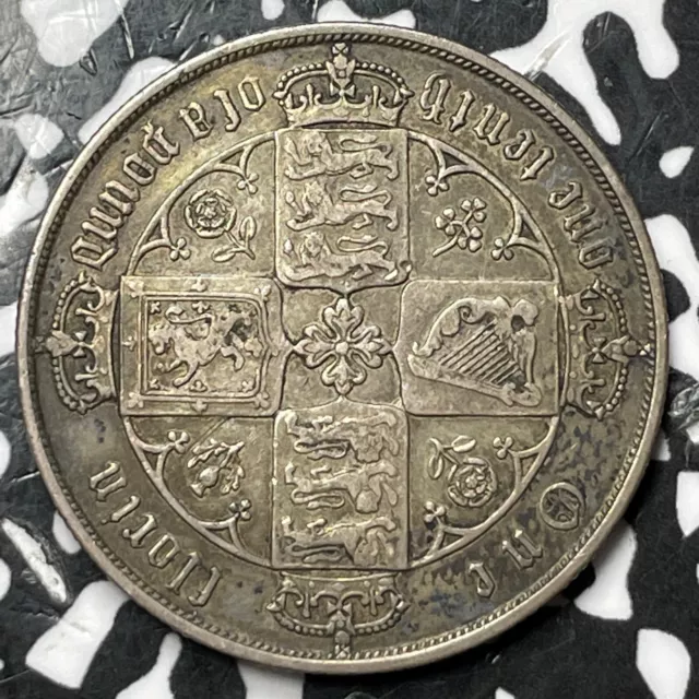 1878 Great Britain 1 Gothic Florin Lot#BB21 Silver! 2